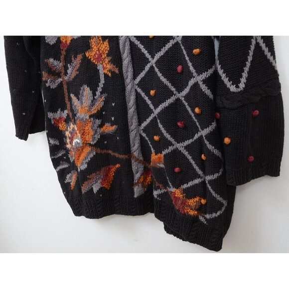 Vintage Jennifer Reed Too Hand Knitted Wool Sweater Plus Size 2X - Picture 4 of 8